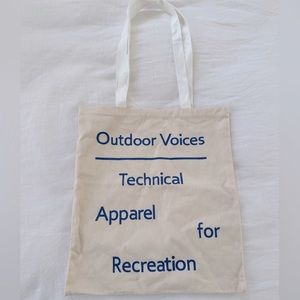Outdoor Voices canvas tote